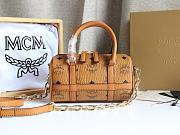 MCM Delmy Boston Bag in Brown Size 19x8x10CM - 1