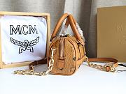 MCM Delmy Boston Bag in Brown Size 19x8x10CM - 4