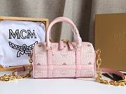 MCM Delmy Boston Bag in Pink Size 19x8x10CM - 1