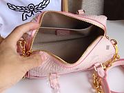 MCM Delmy Boston Bag in Pink Size 19x8x10CM - 2