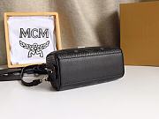 MCM Ella Boston Mini Bag in Visetos Black Size 18x8x10CM - 6