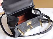 DMCM Heritage Satchel In Visetos Black Size 18x9x14CM - 4