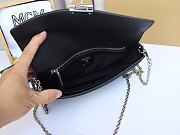 MCM Millie Flap Crossbody Visetos Black 23x14x5CM - 3