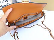 MCM Millie Flap Crossbody Visetos Brown 23x14x5CM - 3