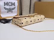 MCM Millie Flap Crossbody Visetos Beige 23x14x5CM - 6