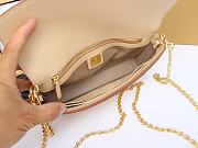 MCM Millie Flap Crossbody Visetos Beige 23x14x5CM - 5