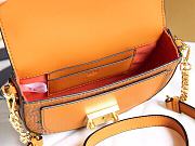 MCM Printed Canvas Brown Size 18x5x14CM - 6