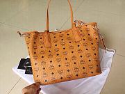 MCM Reversible Liz Shopper Brown Bag Size 35x15x29CM - 3