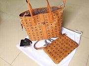 MCM Reversible Liz Shopper Brown Bag Size 35x15x29CM - 4