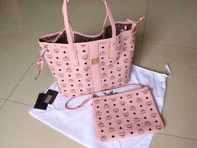 MCM Reversible Liz Shopper Pink Bag Size 35x15x29CM - 1