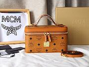 MCM Rockstar Vanity Case Brown Size 20x11x10CM - 4