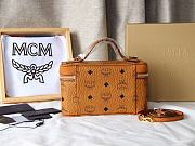 MCM Rockstar Vanity Case Brown Size 20x11x10CM - 3