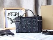 MCM Rockstar Vanity Case Black Size 20x11x10CM - 5
