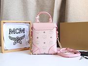 MCM Soft Berlin Crossbody Pink Bag Size 15x7x11CM - 3