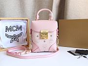 MCM Soft Berlin Crossbody Pink Bag Size 15x7x11CM - 2