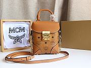 MCM Soft Berlin Crossbody Brown Bag Size 15x7x11CM - 1