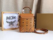 MCM Soft Berlin Crossbody Brown Bag Size 15x7x11CM - 4