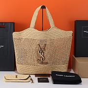 Saint Laurent Icare Maxi Raffia Tote Size 58x6x40cm - 1