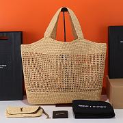Saint Laurent Icare Maxi Raffia Tote Size 58x6x40cm - 4