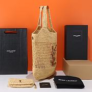 Saint Laurent Icare Maxi Raffia Tote Size 58x6x40cm - 6