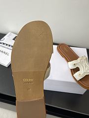Celine Logo Stitched Leather Slippers 0055-01 - 2