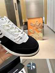 Chanel Black Suede Logo Sneakers - 5