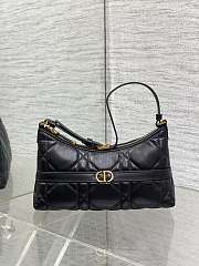 Dior 30 Montaigne Cigale Bag Black Size 24x14x6CM - 5