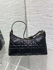 Dior 30 Montaigne Cigale Bag Black Size 24x14x6CM - 2