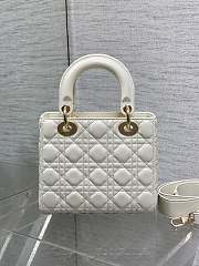 Dior Lady White Bag D0217 Size 20x16x8CM - 6