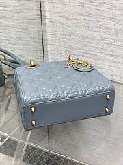 Dior Lady Blue Bag D0217 Size 20x16x8CM - 6