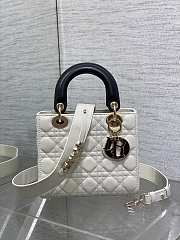 Dior Lady Bag White D0217 Size 20x16x8CM - 1