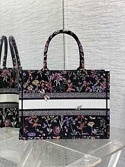 Dior Book Black Pattern Tote Toile de Jouy 36x27x16CM - 4