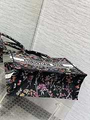 Dior Book Black Pattern Tote Toile de Jouy 36x27x16CM - 2