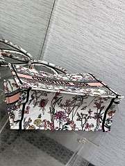 Dior Book White Pattern Tote Toile de Jouy 36x27x16CM - 5