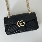 Gucci GG Marmont Shoulder Black Bag 26x15x7CM - 5