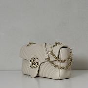 Gucci GG Marmont Shoulder White Bag 26x15x7CM - 4