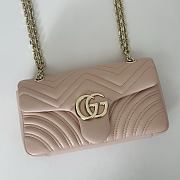 Gucci GG Marmont Shoulder Pink Bag 26x15x7CM - 4