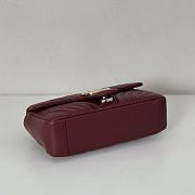 Gucci GG Marmont Shoulder Plum Bag 26x15x7CM - 2