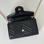Gucci GG Marmont Wallet on Chain Black Bag 20x12x4CM - 3