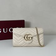 Gucci GG Marmont Wallet on Chain White Bag 20x12x4CM - 5