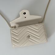 Gucci GG Marmont Wallet on Chain White Bag 20x12x4CM - 3