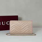 Gucci GG Marmont Wallet on Chain Pink Bag 20x12x4CM - 5
