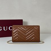 Gucci GG Marmont Wallet on Chain Brown Bag 20x12x4CM - 4