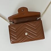 Gucci GG Marmont Wallet on Chain Brown Bag 20x12x4CM - 3