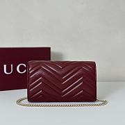 Gucci GG Marmont Wallet on Chain Plum Bag 20x12x4CM - 4