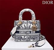 Dior Lady D-Lite Bag in Black Toile De Jouy 36x27x16CM - 1