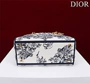 Dior Lady D-Lite Bag in Black Toile De Jouy 36x27x16CM - 6
