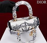 Dior Lady D-Lite Bag in Black Toile De Jouy 36x27x16CM - 2