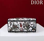 Dior Lady D-Lite Bag in White Blue Toile De Jouy 36x27x16CM - 6