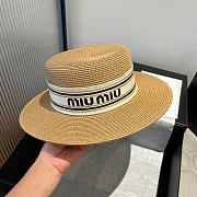 Miu Miu New Straw Hat Flat Top - 3